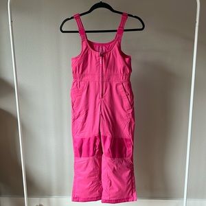 L.L.Bean Kids Pink Snow Bib